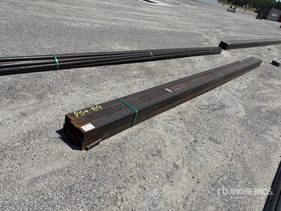 Quantity of (6) 2025 Kit Containers Steel 20x4x4 tubing Pipe