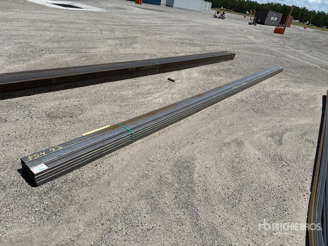 Quantity of (15) 2025 Kit Containers 23 ft x 1 in x 3 in Steel Tubing
