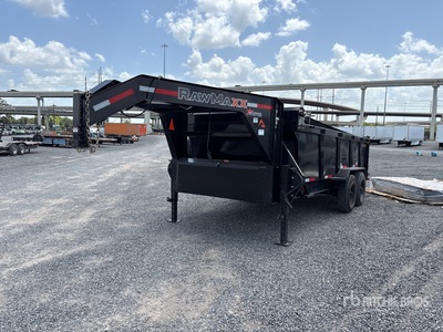 2025 RAW MAXX LTX16GN20K 16 ft T/A Gooseneck Remolque Bañera Ligero
