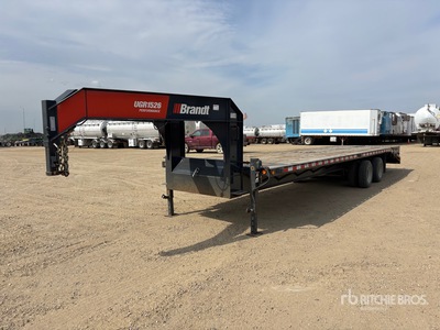 2020 Brandt 31 ft T/A Gooseneck Equipment Trailer