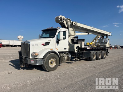 National 1400H 58800 lb Straight Boom on 2018 Peterbilt 567 8x6 Boom Truck