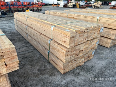 Quantity of (192) 2x6x16 SYP #2 Prime Grade Kiln Dried-Heat Treated S4S Lumber (Unused)