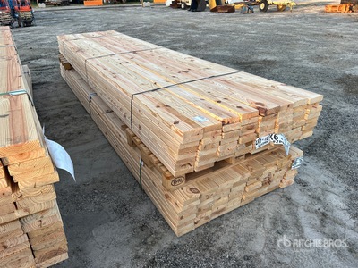 Quantity of (128) 2x6x16 SYP #2 Prime Grade Kiln Dried-Heat Treated S4S Lumber (Unused)