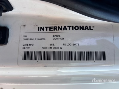 2020 International MV607 4x2 Kühlfahrzeuge