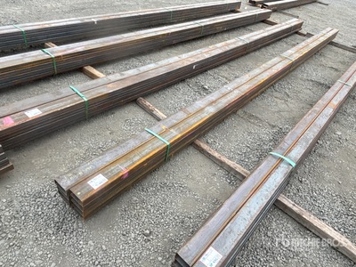 Quantity of (8) 2025 Kit Containers 24 ft x 5 in x 2 in Square Tubing