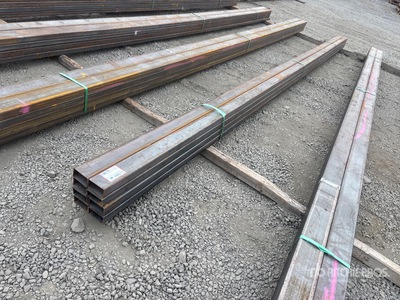 Quantity of (8) 2025 Kit Containers 22 ft 8 in x 4 in x 2 in Square Tubing