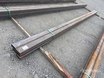 Quantity of (6) 2025 Kit Containers 22 ft 6 in x 5 in x 2 in Square Tubing