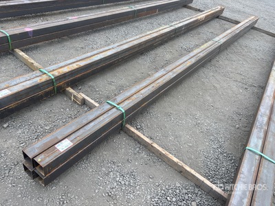 Quantity of (4) 2025 Kit Containers 24 ft x 4 in x 4 in Square Tubing