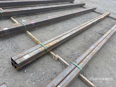 Quantity of (4) 2025 Kit Containers 24 ft x 4 in x 4 in Square Tubing