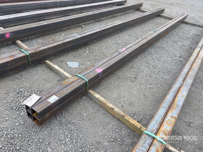 Quantity of (4) 2025 Kit Containers 24 ft x 4 in x 4 in Square Tubing
