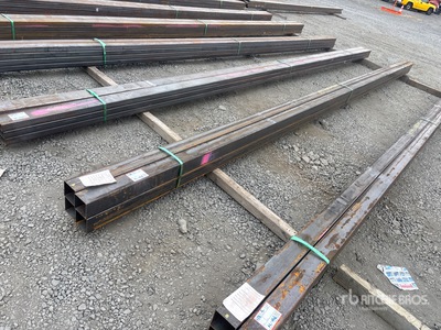 Quantity of (4) 2025 Kit Containers 24 ft x 4 in x 4 in Square Tubing