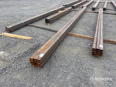 Quantity of (12) 2025 Kit Containers 24 ft x 3 in x 2 in Square Tubing