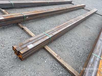 Quantity of (12) 2025 Kit Containers 24 ft x 3 in x 2 in Square Tubing