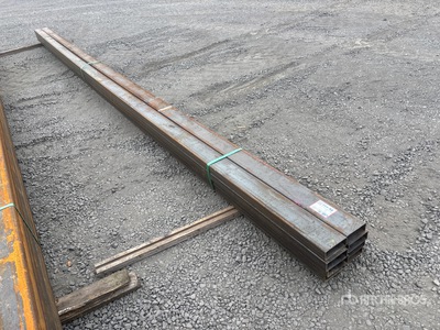 Quantity of (8) 2025 Kit Containers 24 ft x 5 in x 2 in Square Tubing