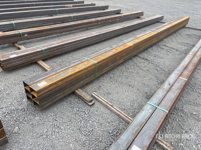 Quantity of (6) 2025 Kit Containers 24 ft x 6 in x 4 in Square Tubing