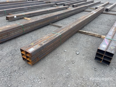 Quantity of (6) 2025 Kit Containers 24 ft x 6 in x 4 in Square Tubing