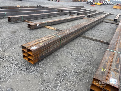 Quantity of (6) 2025 Kit Containers 24 ft x 6 in x 4 in Square Tubing