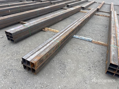 Quantity of (6) 2025 Kit Containers 22 ft 10 in x 6 in x 4 in Square Tubing