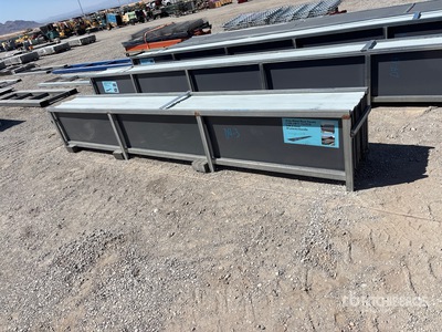 Quantity of (30) 12 ft x 17.7 in Grey Metal Roof Panels Divers (Unused)
