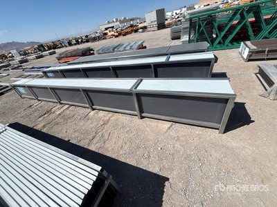 Quantity of (30) 19.69 ft x 17.7 in Grey Metal Roof Panel Divers (Unused)