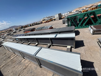 Quantity of (30) 19.69 ft x 17.7 in Grey Metal Roof Panel Divers (Unused)