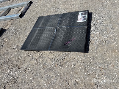 Quantity of (20) 3 ft x 4 ft Black Steel Diamond Plate Divers (Unused)