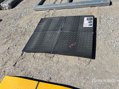 Quantity of (20) Pallets of 3 ft x 4 ft Black Steel Diamond Plate Divers (Unused)
