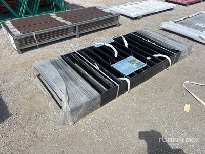Quantity of (10) 7.9 ft x 3.3 ft Black Galvanized Steel Ogrodzenie (Unused)