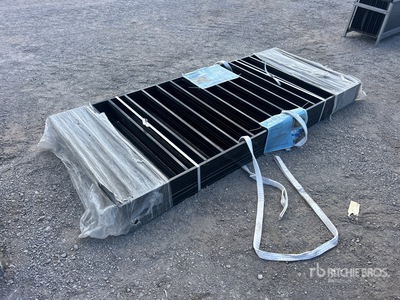 Quantity of (10) 7.9 ft x 3.3 ft Black Galvanized Steel Ogrodzenie (Unused)