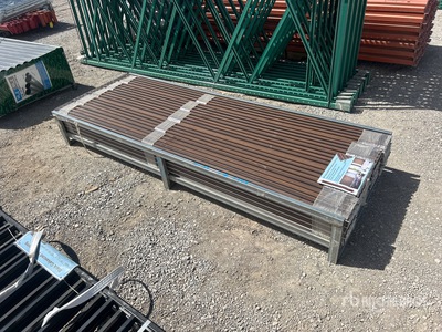 Quantity of (100) 94 in x 0.67 in x 6 in 3D WPC Wood Wall Panels Divers (Unused)
