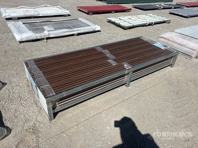 Quantity of (100) 94 in x 0.67 in x 6 in 3D WPC Wood Wall Panels Divers (Unused)