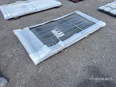 6.89 ft x 3.38 ft Grey Steel Security Door Divers (Unused)