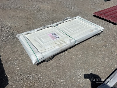 6.89 ft x 3.38 ft White Steel Security Door Divers (Unused)