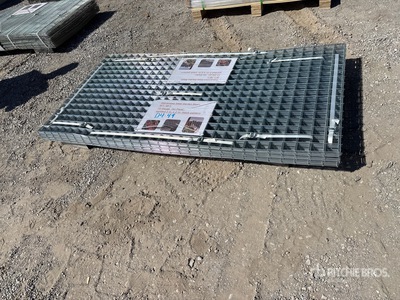 Quantity of (40) Pallets of 3 ft x 6 ft Galvanized Garden Mesh Steel Divers (Unused)