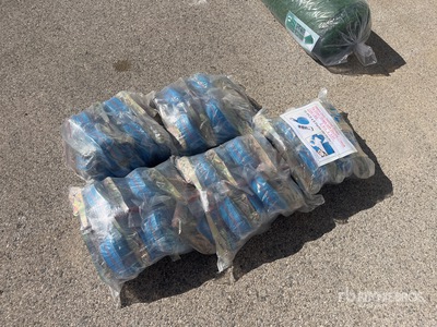 Quantity of (50) 2.4 in x 33 ft Blue Pack Heavy Duty Ratchet Straps
