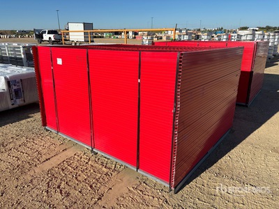 Quantity of (46) 7 ft 6 in x 6 ft Powder Coated bouw hek
