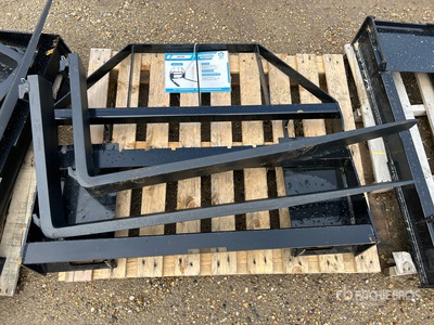 Quantity of (5) 48 in Skid Steer Forks (Unused)