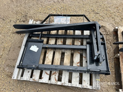 Quantity of (5) 48 in Skid Steer Forks (Unused)