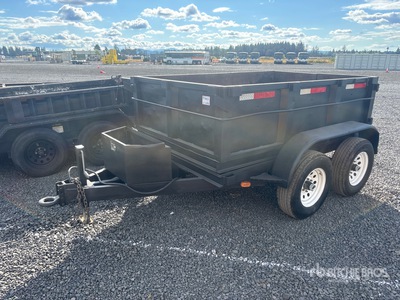 2015 R&J 8 ft T/A Dump Utility Trailer