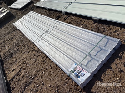 Quantity of (30) 12 ft x 3 ft Clear Corrugated Polycarbonate Roof Panel (Unused)