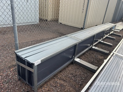 Quantity of (30) 20 ft x 17.7 ft Grey Metal Roof Panels