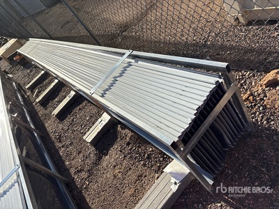 Quantity of (30) 20 ft x 17.7 ft Grey Metal Roof Panels