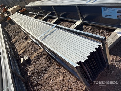 Quantity of (30) 20 ft x 17.7 ft Grey Metal Roof Panels
