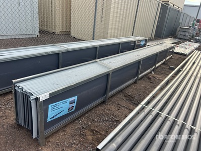 Quantity of (30) 20 ft x 17.7 ft Grey Metal Roof Panels