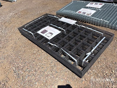 Quantity of (50) 36 In x 72 In Metal Steel Wire Mesh Sheet