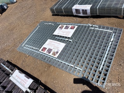 Quantity of (40) 3 ft x 6 ft Galvanized Garden Mesh Steel
