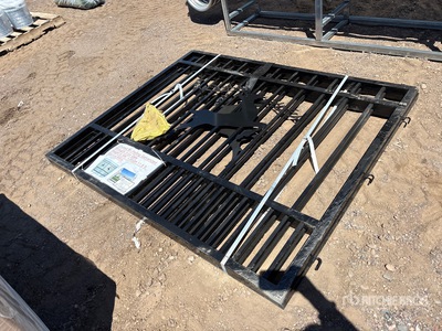 11 ft 8 in x 4 ft 9 in Galvanized 4.9 ft x 11.8 ft Bi-Parting Galvanized Wrought Iron Driveway Gate