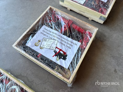Heavy-Duty Ratchet Load Binders and Chains Set