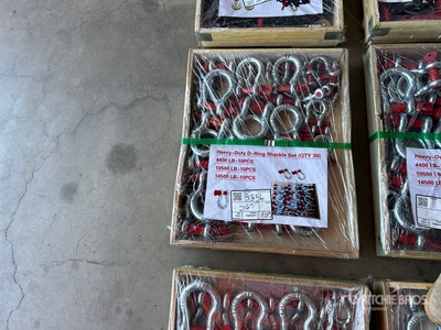 Quantity of (30) Heavy-Duty D-Ring Shackle Set