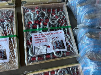 Quantity of (30) Heavy-Duty D-Ring Shackle Set